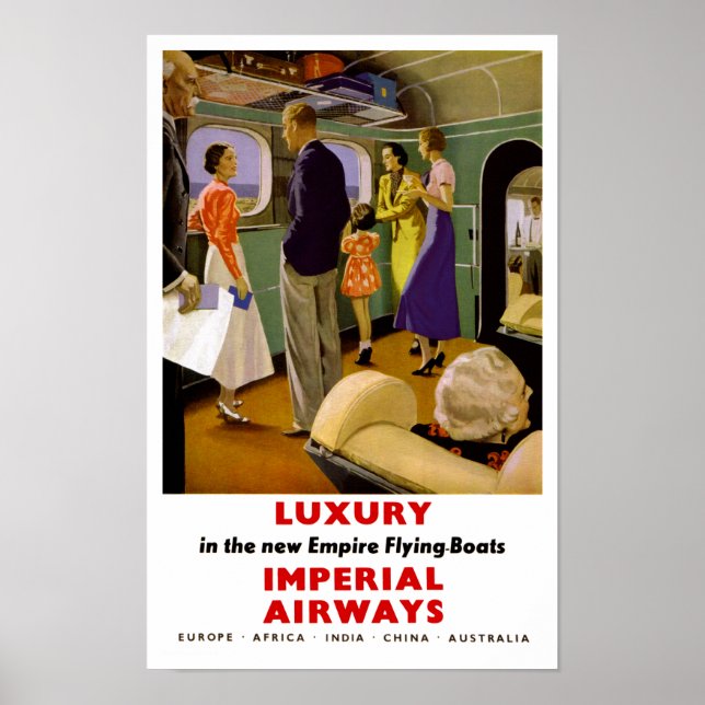 Poster Luxo nos Barcos Voadores do Novo Império (Frente)