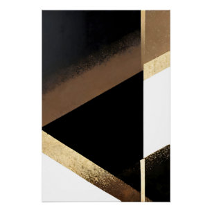 Pôster Luxury Abstract Golden Background
