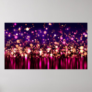 Poster Luxury glitter background with glow.