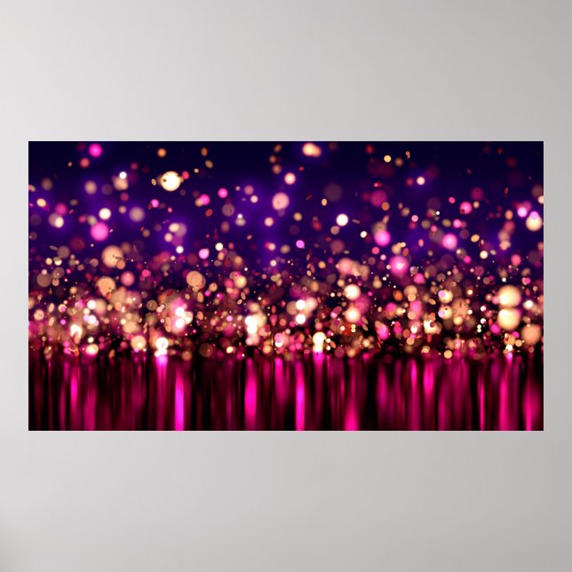 Poster Luxury glitter background with glow. (Frente)