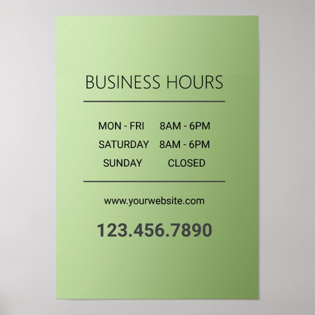 Poster Luxury Mint Green Beauty Salon (Frente)