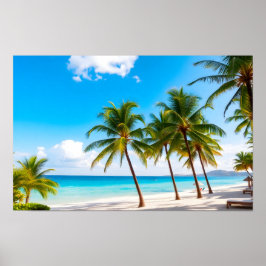 Poster Luxury tropical resort beach
