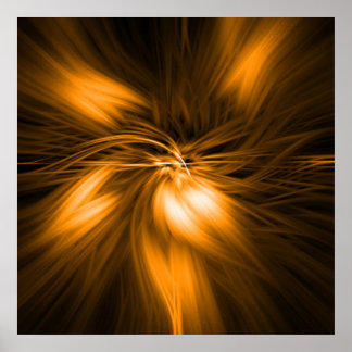 Poster luz âmbar de penas