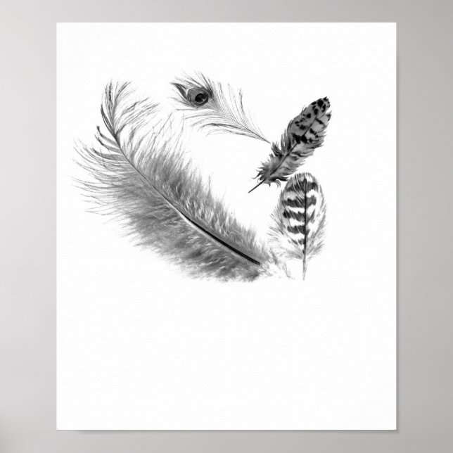 Pôster Luz Como Uma Pena (Frente)