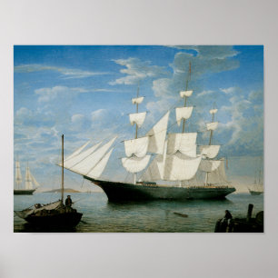 Poster Luz da estrela no porto de Boston
