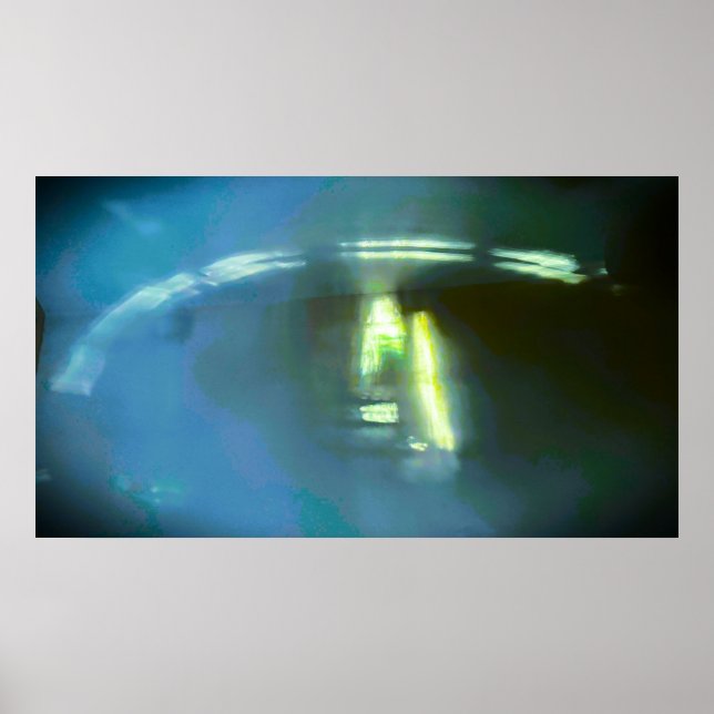 Poster Luz de Arco Abstrato, (Frente)