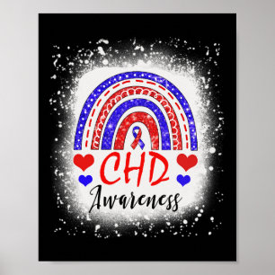 Poster Luz de Consciência do Defeito Cardíaco Congênito d