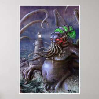 Poster Luz de Cthulhu: Cthulhu nasce do mar