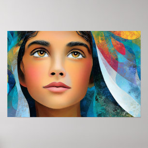 Poster Luz de Grace A Bênção Virgem Maria