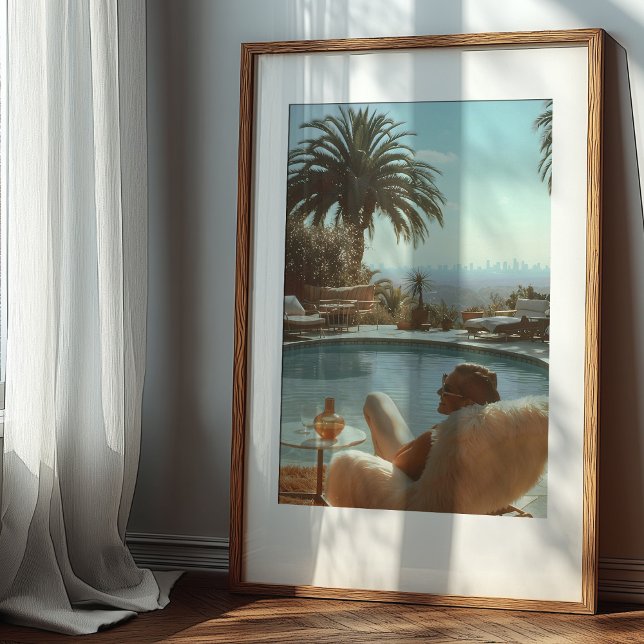 Poster Luz de Hollywood: Ao Lado do Poolside com uma Visã (Criador carregado)