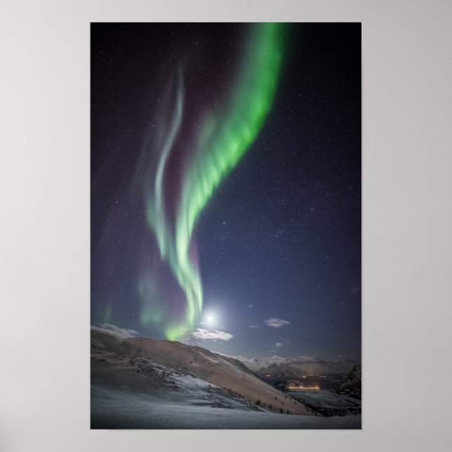 Poster Luz do Norte Noruega (Frente)