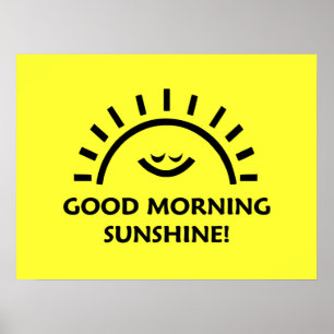 Poster Luz do sol do bom dia