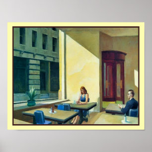 Poster Luz do sol em uma cantina 1958 Edward Hopper