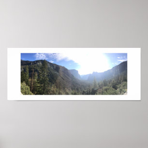 Poster Luz do sol na fotografia a cores do Vale do Panorâ