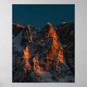 Poster Luz do sol nas montanhas majestosas