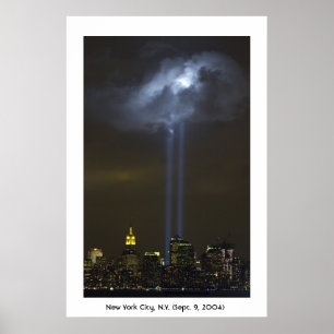 Poster Luz do tributo do World Trade Center