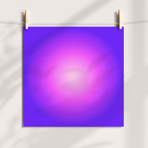 Poster Luz e Aura Violeta Rosa Quente Ombre