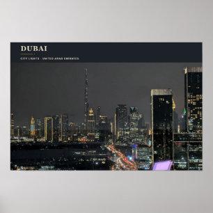 Poster Luzes da Cidade de Dubai
