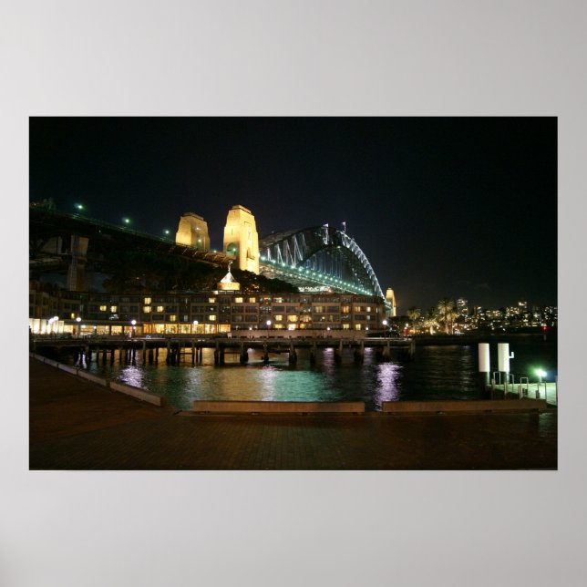 Poster Luzes da ponte do porto (Frente)