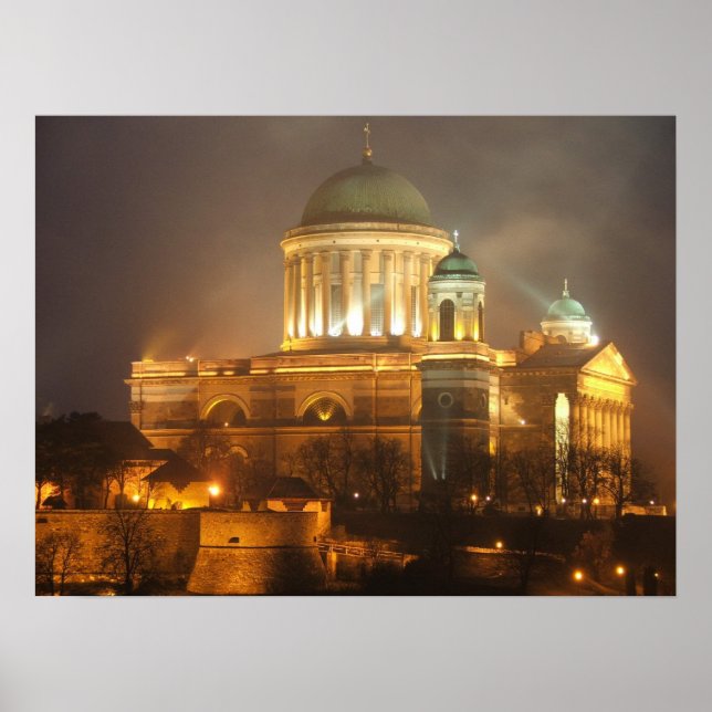 Pôster Luzes de Esztergom bazilika (Frente)