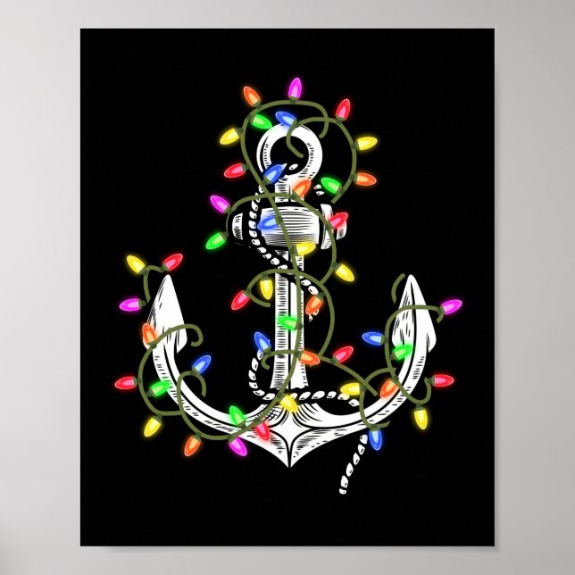 Poster Luzes de Natal cruzeiro barco (Frente)
