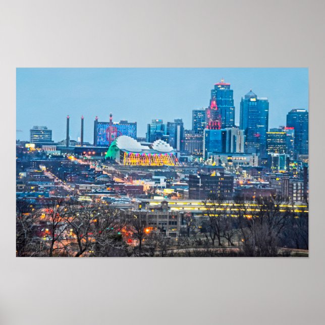 Poster Luzes de Natal do Centro de Kansas City (Frente)