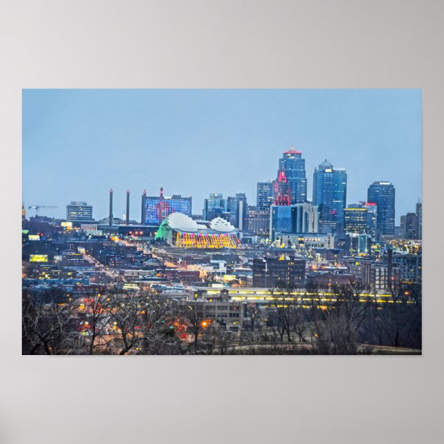 Poster Luzes de Natal do Centro de Kansas City (Frente)