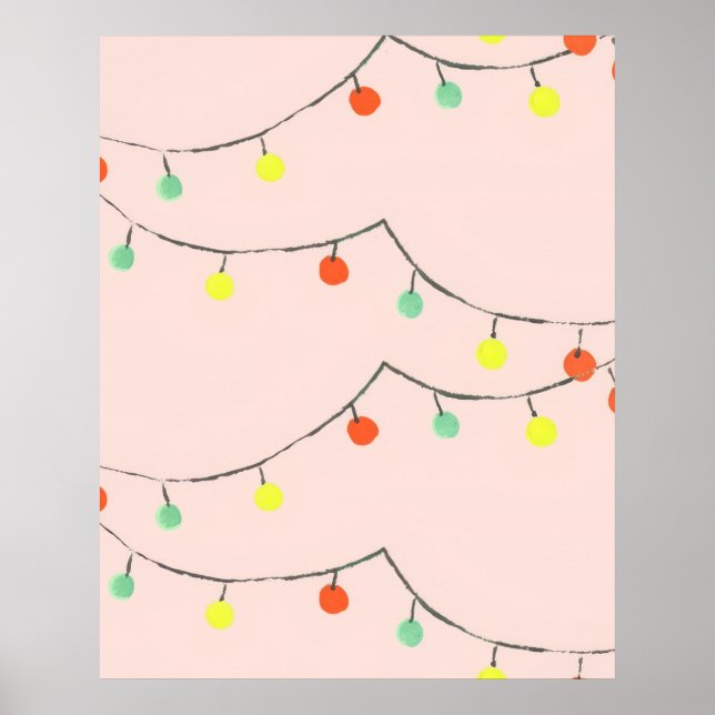 Poster Luzes de Natal em Corda  (Frente)