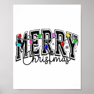 Poster Luzes de Natal Festivas Alegres & Brilhantes