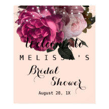 Luzes de Natal Flores Borgonha chá de noiva