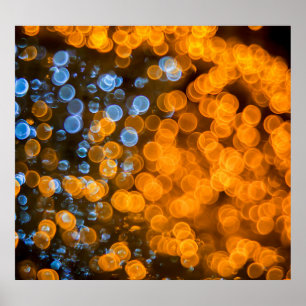 Poster Luzes de Natal, fundo festivo.