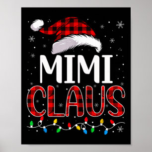 Poster Luzes de Natal Mimi Claus Correspondentes à Famíli