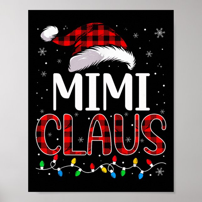 Poster Luzes de Natal Mimi Claus Correspondentes à Famíli (Frente)