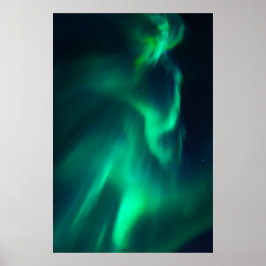 Poster Luzes de norte verdes