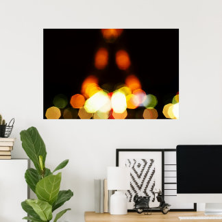 Poster Luzes de Paris, Cartaz de Arte da Torre Eiffel