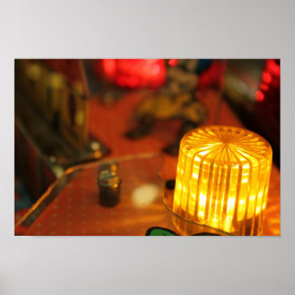 Poster Luzes de pinball