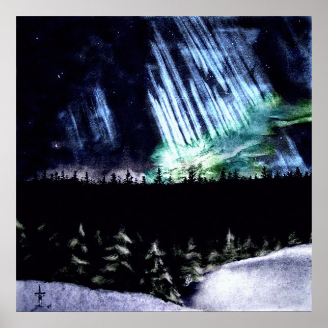 Pôster Luzes do norte (Frente)