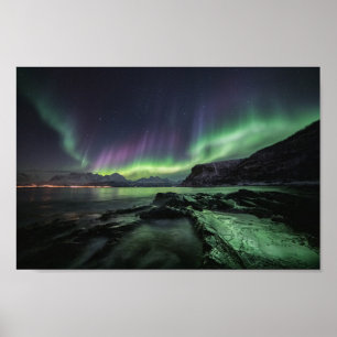 Poster Luzes do norte ao norte da Noruega