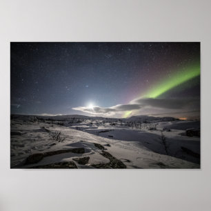 Poster Luzes do norte ao norte da Noruega