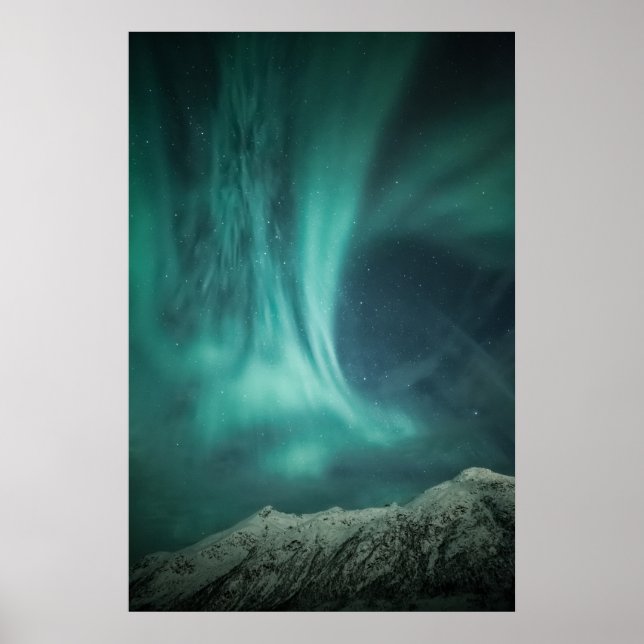 Poster Luzes do Norte Noruega (Frente)