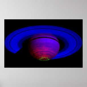 Pôster Luzes do sul de incandescência de Saturn