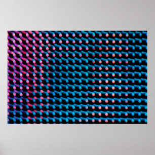 Poster Luzes LED no outdoor. Esta é uma foto desfocada