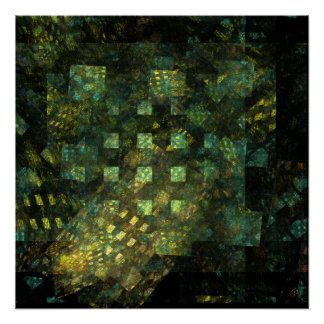 Pôster Luzes na Abstrato Art da cidade