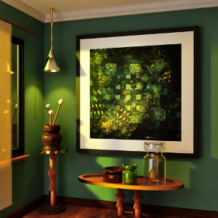 Poster Luzes na Abstrato Art da cidade