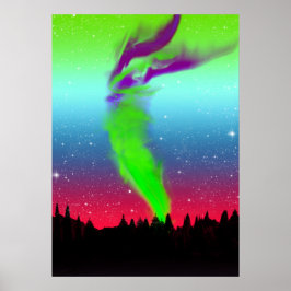 Poster Luzes nortes - Aurora Borealis