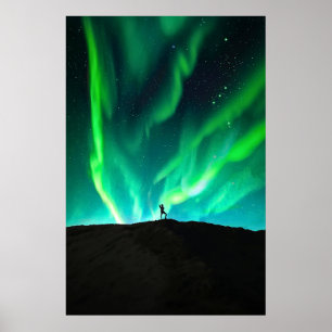 Poster Luzes Nortes Aurora Borealis