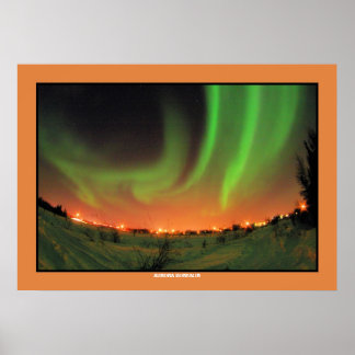 Pôster Luzes nortes Aurora Borealis