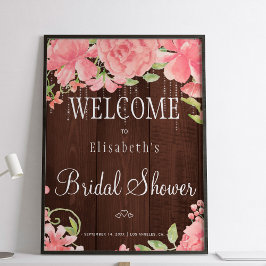 Pôster Luzes quíticas flóricas chá de panela sinal de boa