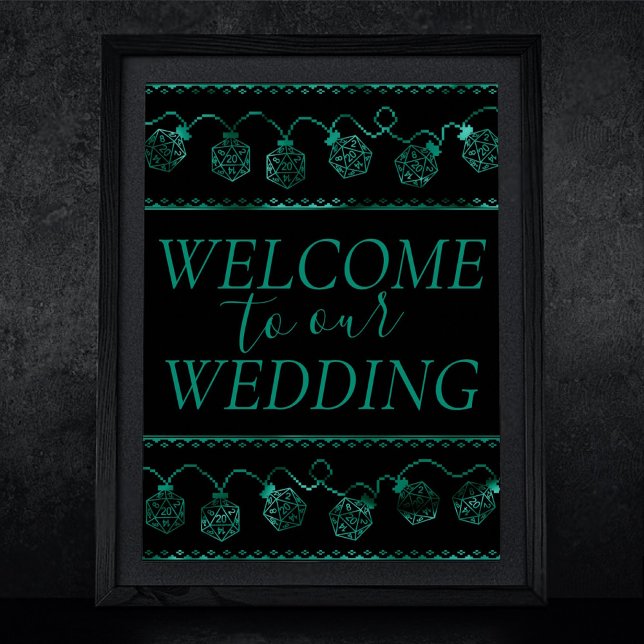 Poster Luzes RPG | Teal Fantasy Tabletop Gamer Bem-vindo (Criador carregado)