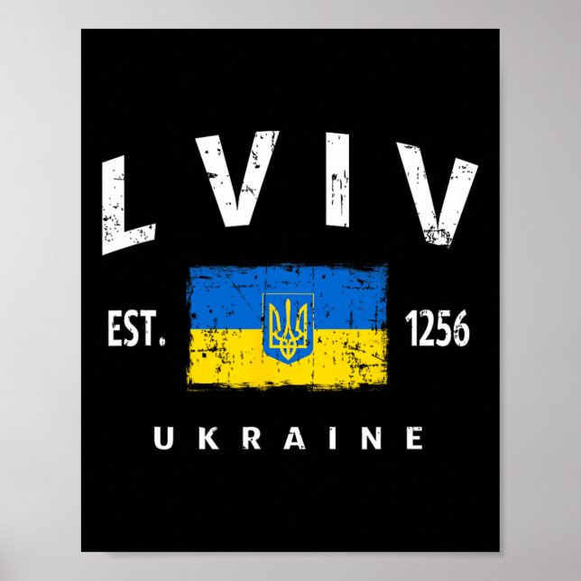 Poster Lviv Ucrânia Ukrayina Lwów  (Frente)